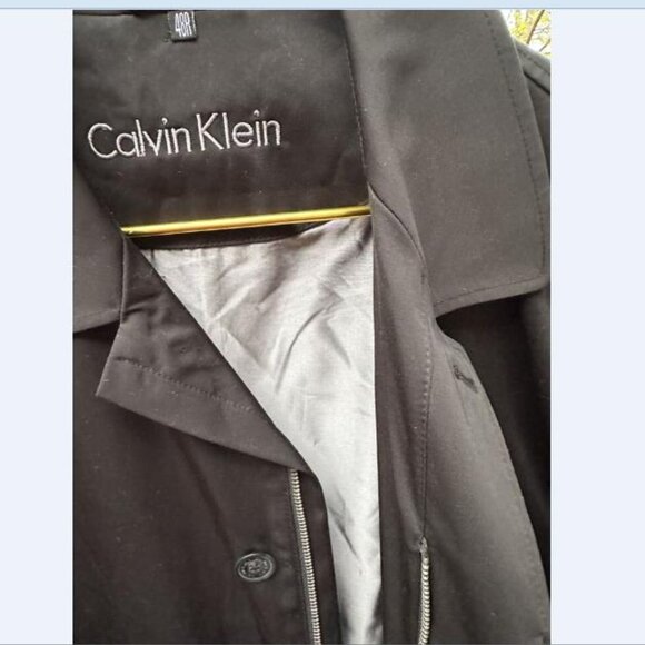 Men's Sz 48 Calvin Klein Windbreaker Classic Zip Up Coat,Jacket,Raincoat,Casual - Picture 8 of 9